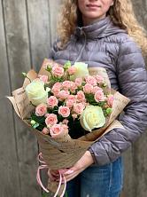 Букет цветов из:  Розы в совхозе им. Ленина