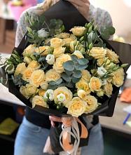 Букет цветов из:  Розы и Лизиантусы #REPLACE_PRED# совхозе им. Ленина